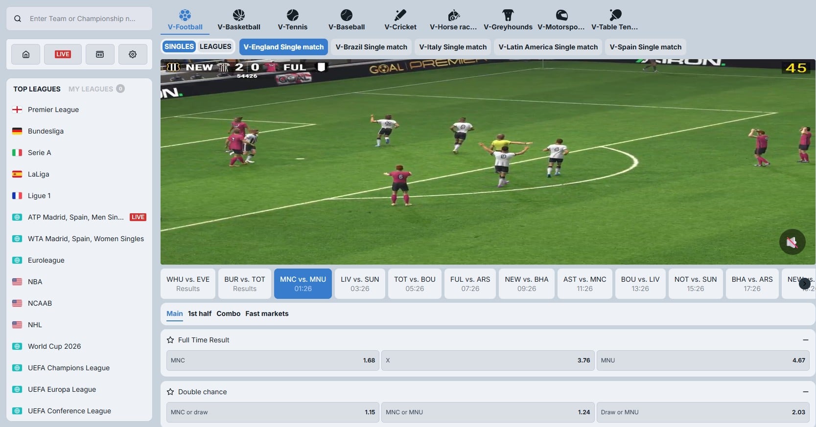 BetRepublic Virtual Sports Sport88